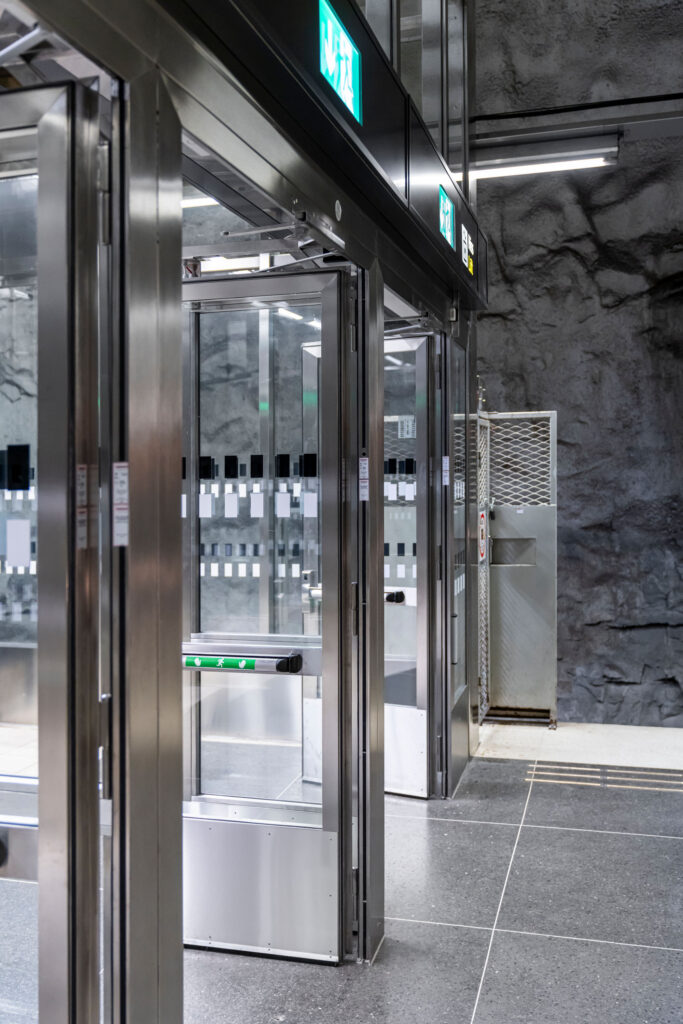 Tammer facade solutions in Hjulsta Metro Station
