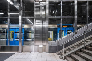 Tammer facade solutions in Hjulsta Metro Station
