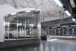 Tammer facade solutions in Hjulsta Metro Station