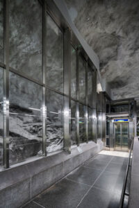 Tammer facade solutions in Hjulsta Metro Station